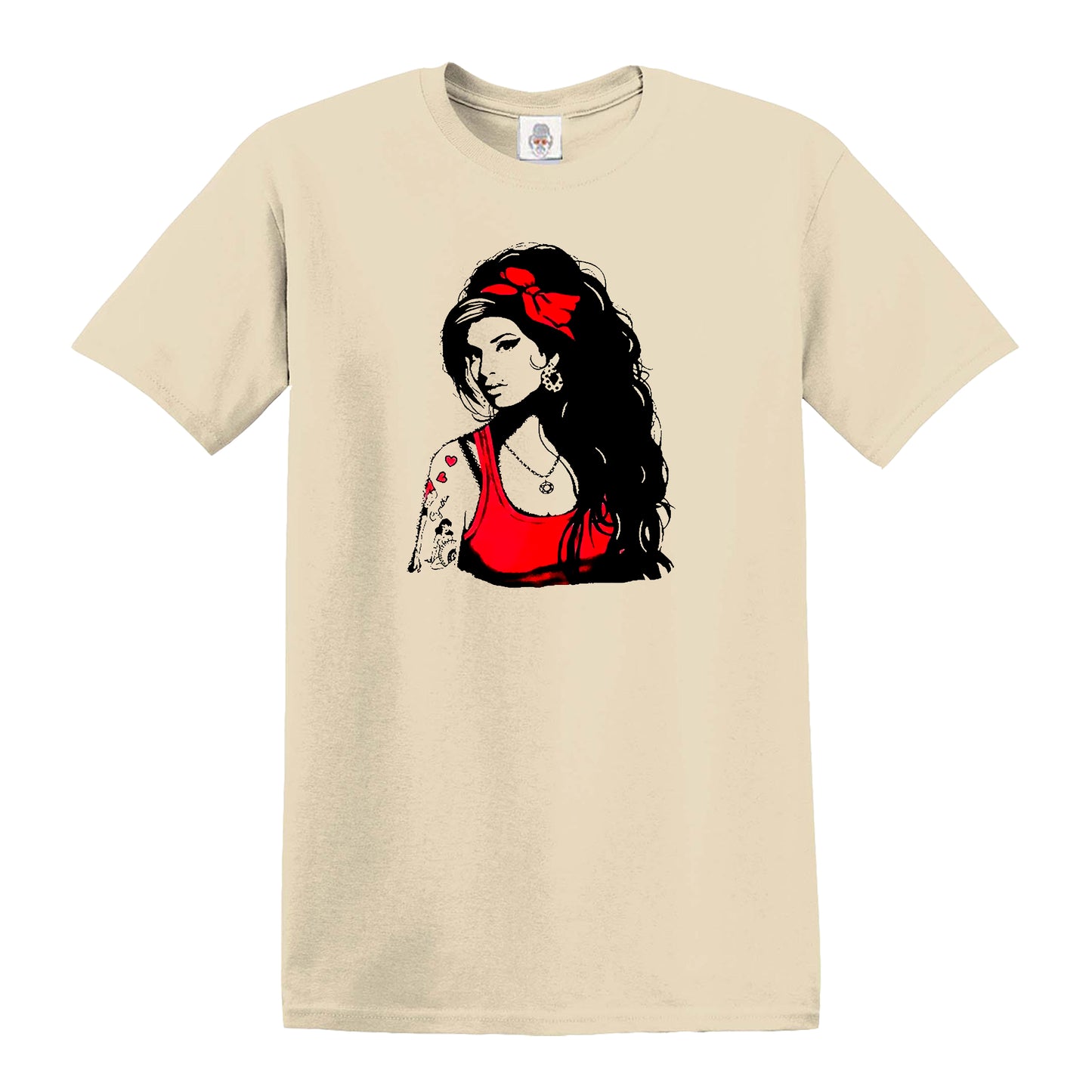 AMY WINEHOUSE TATTOO | MEN'S T-SHIRT SAND T-SHIRT BLACK PRINT AMY WINEHOUSE TATTOO | MEN'S T-SHIRT