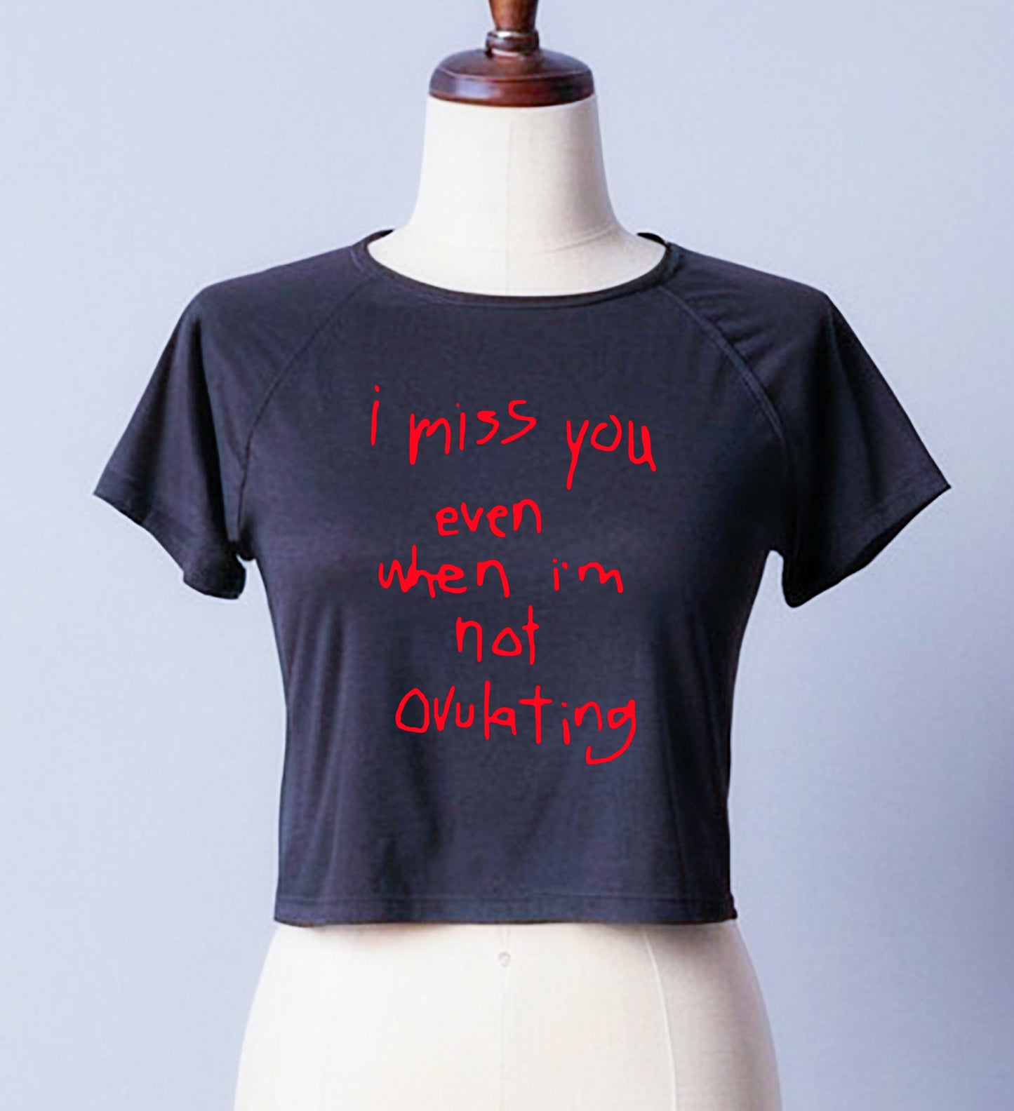 I MISS YOU NOT EVEN WHEN | LADIES CROP TOP