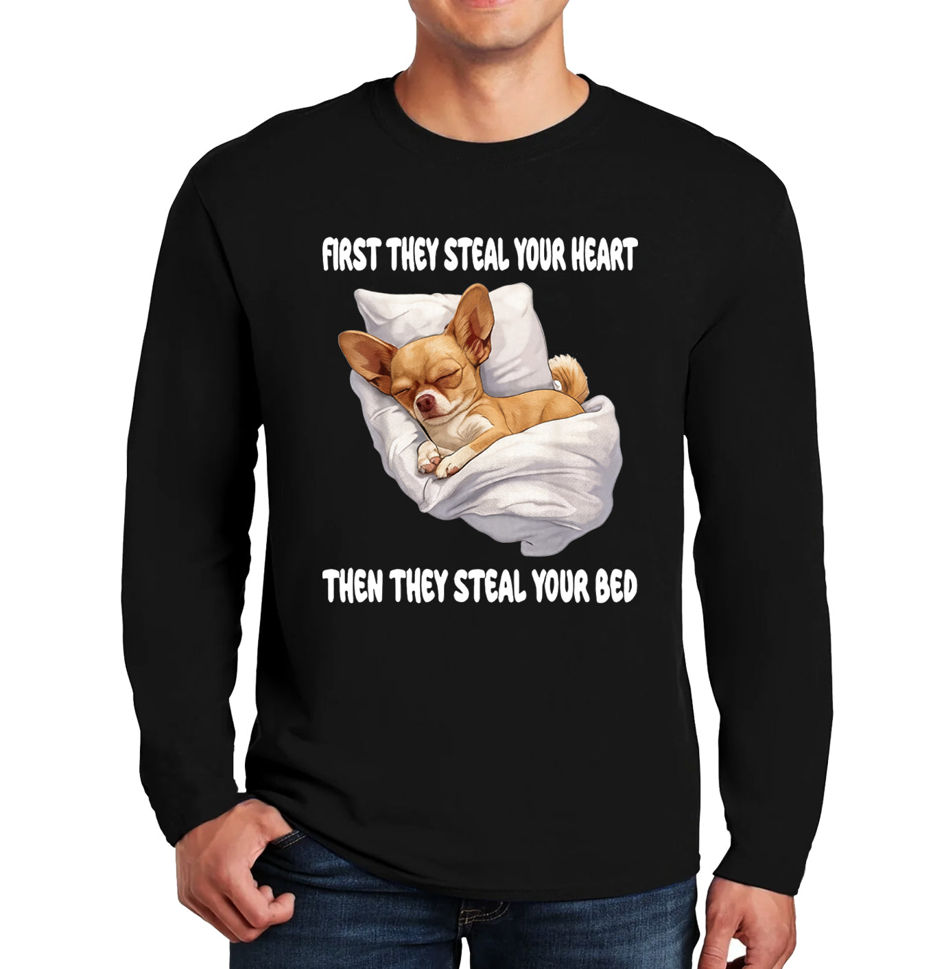 First They Steal Your | Men's Long Sleeve