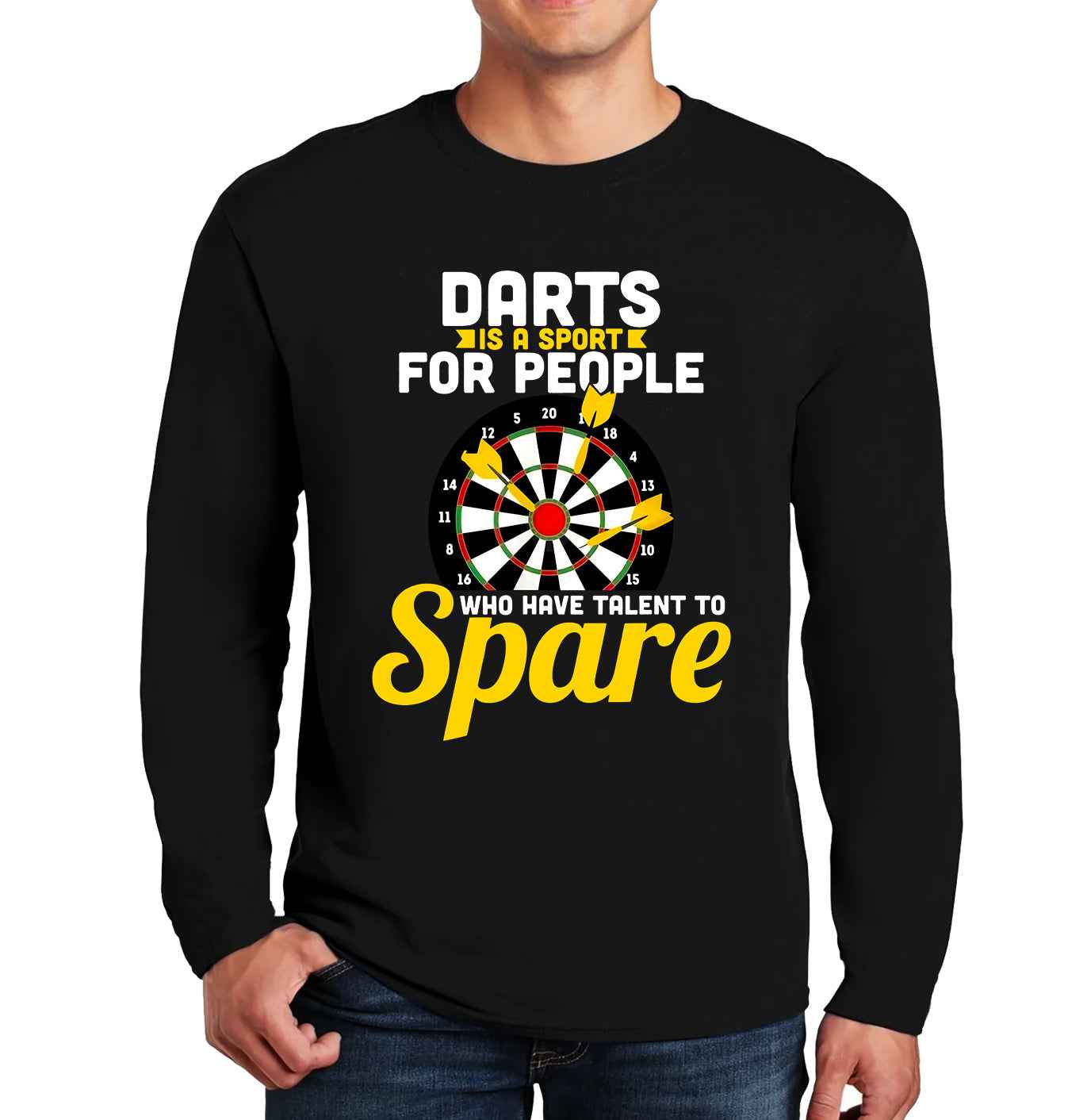 Darts Is A Sport For People | Men's Long Sleeve Darts Is A Sport For People | Men's Long Sleeve