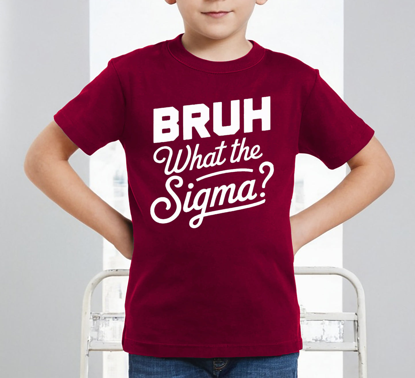 BRUH WHAT THE SIGMA | KID'S T-SHIRT BRUH WHAT THE SIGMA | KID'S T-SHIRT