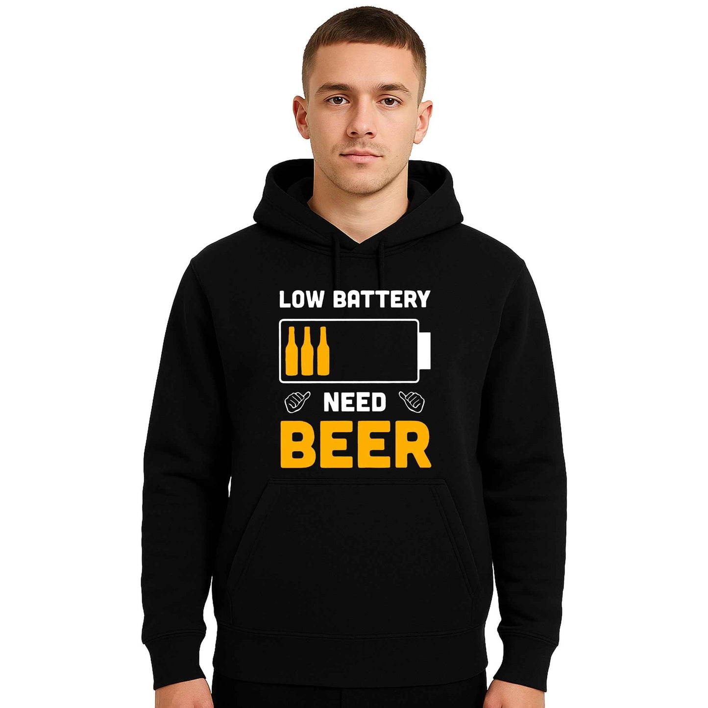 Low Battery Need Beer | Hoody For Men's