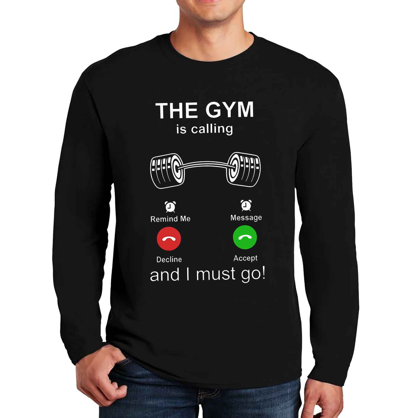 The Gym Is Calling | Men's Long Sleeve The Gym Is Calling | Men's Long Sleeve