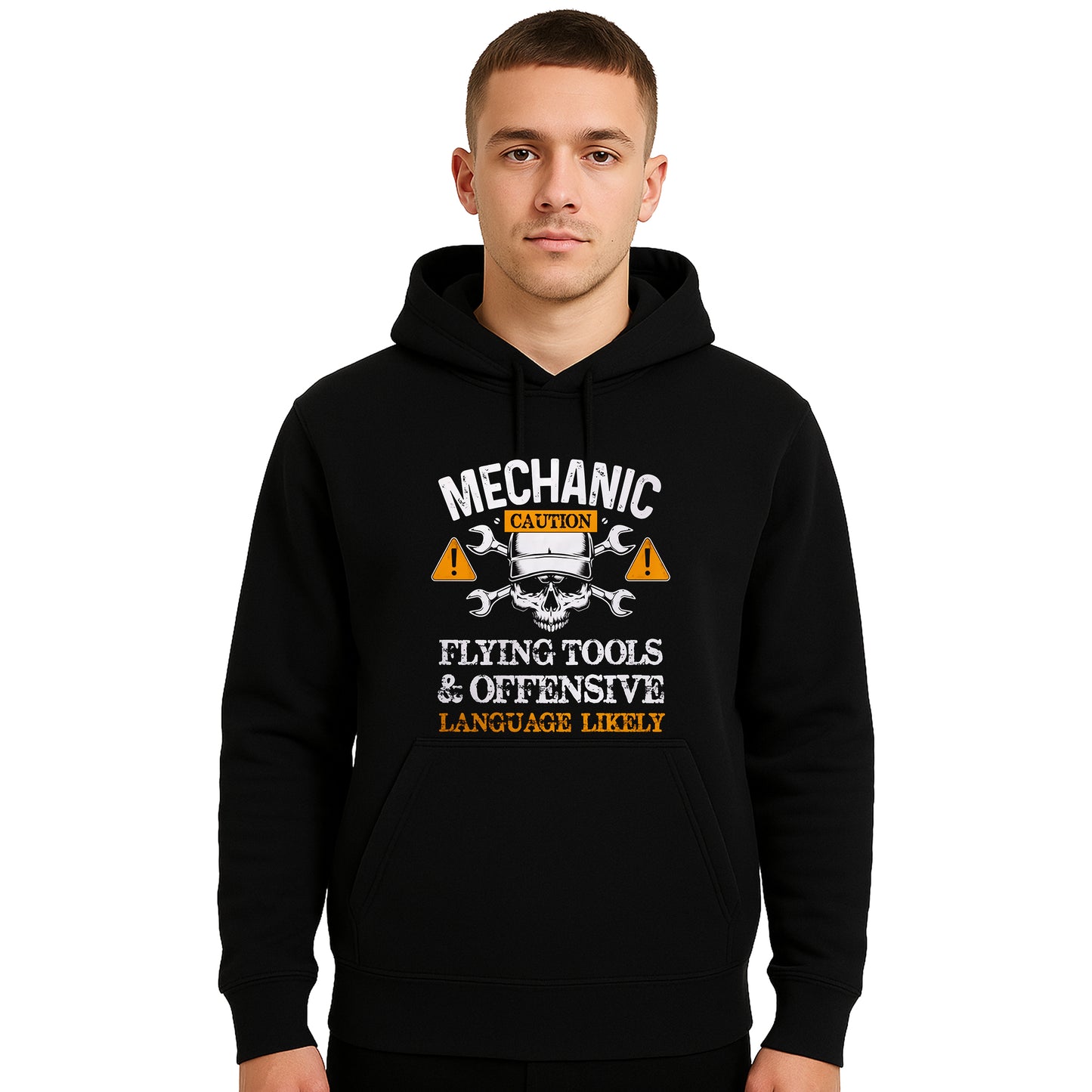 Mechanic Caution Flying | Hoody For Men's