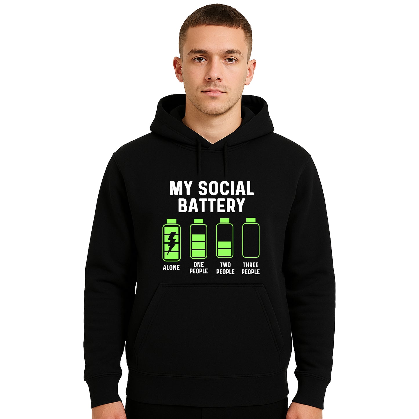 My Social Battery Alone | Hoody For Men's