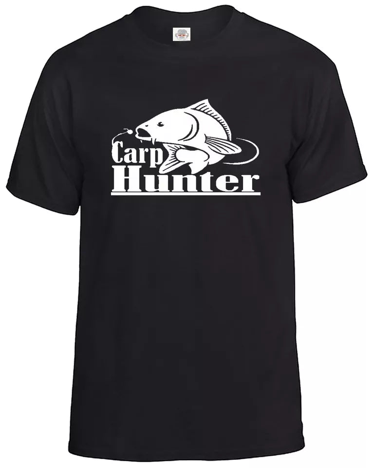 Fishing T-Shirt Men's Fisherman MEN'S T-SHIRT CARP HUNTER Fishing T-Shirt Men's Fisherman MEN'S T-SHIRT