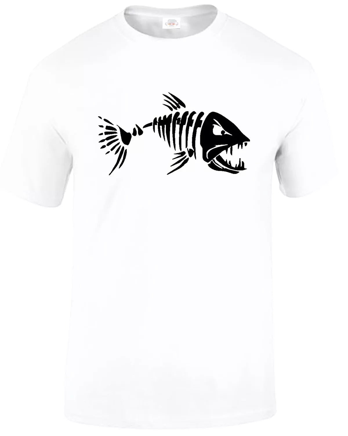 Fishing Fathers Day Fisherman MEN'S T-SHIRT CARP SKELETON Fishing Fathers Day Fisherman MEN'S T-SHIRT