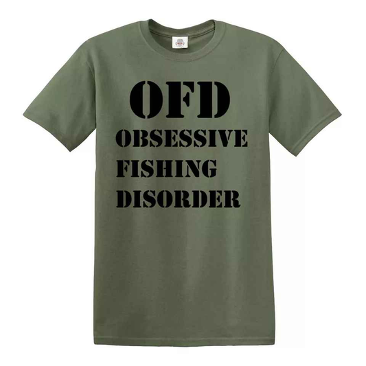 Fishing T-Shirt for Fishermen - OFD Obsessive Fishing Disorder Gifts for Men Fishing T-Shirt for Fishermen - OFD Obsessive Fishing Disorder Gifts for Men