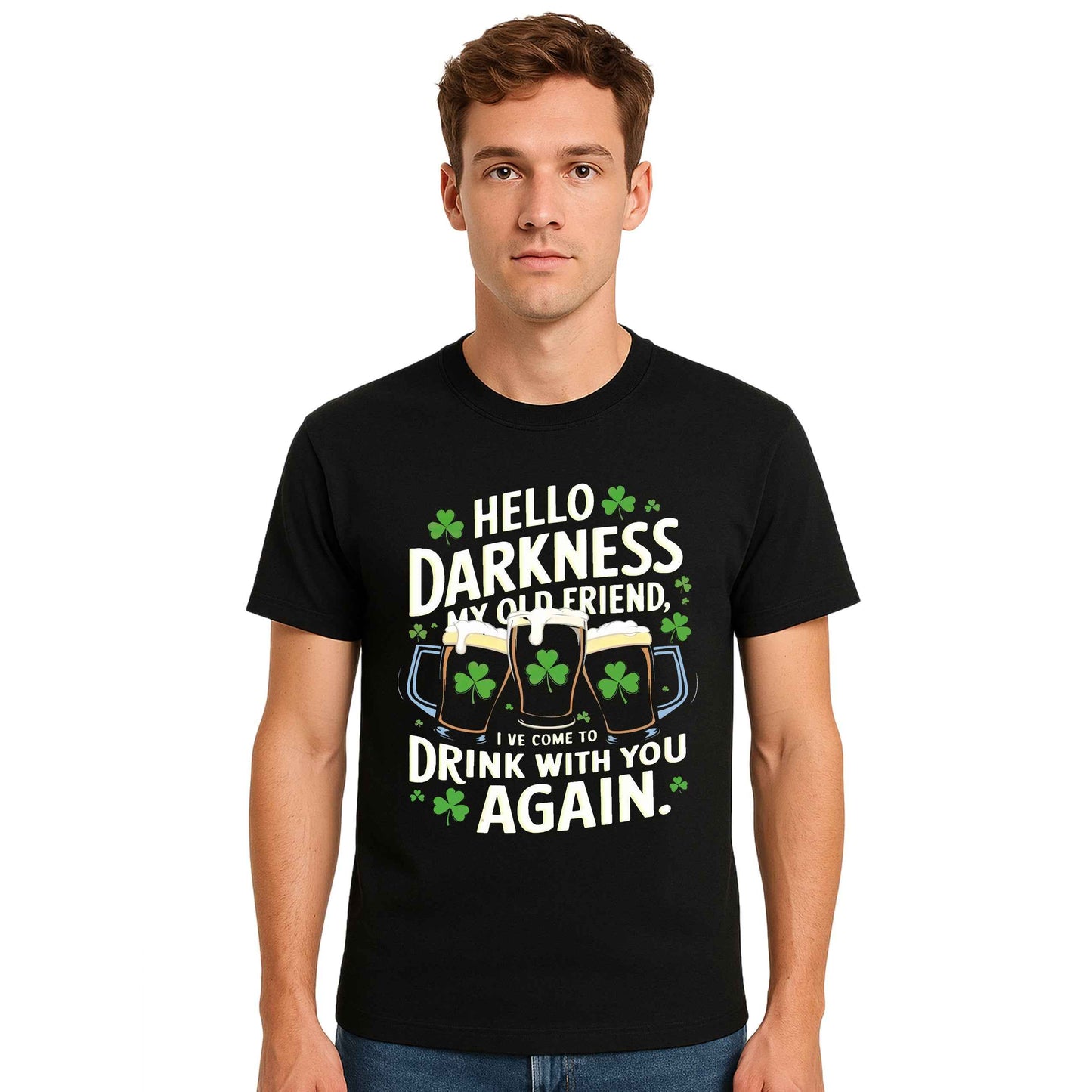 Hello Darkness My Old | T-Shirt For Men's Hello Darkness My Old | T-Shirt For Men's