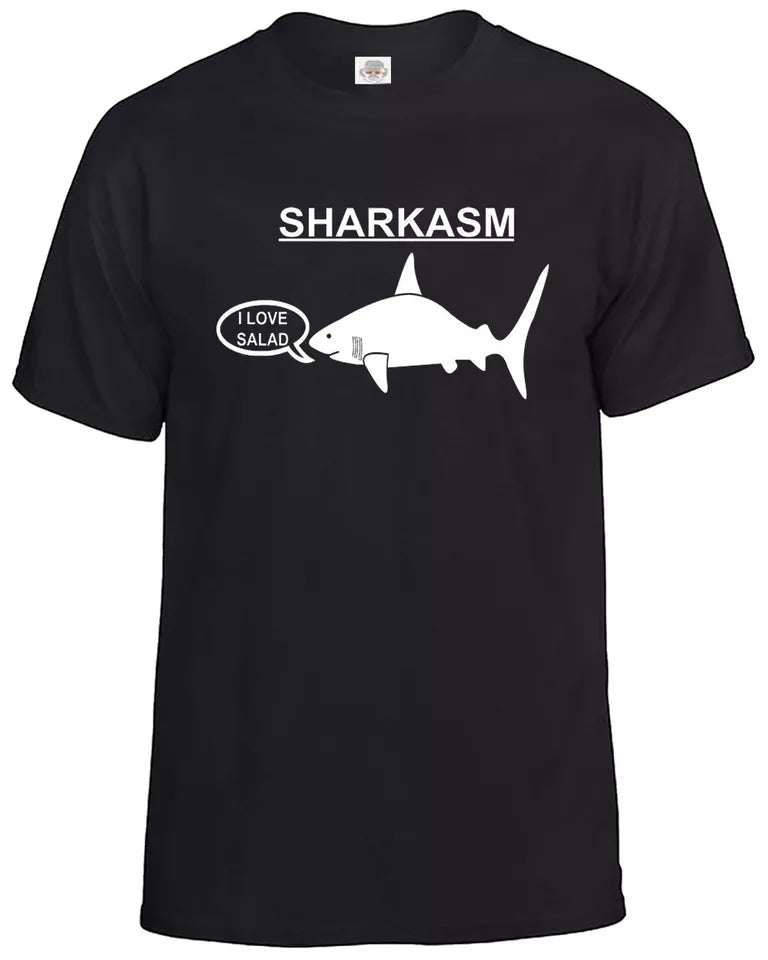 Fishing T-Shirt Men's Fisherman MEN'S T-SHIRT SHARKASM I LOVE SALAD T-SHIRT Fishing T-Shirt Men's Fisherman MEN'S T-SHIRT