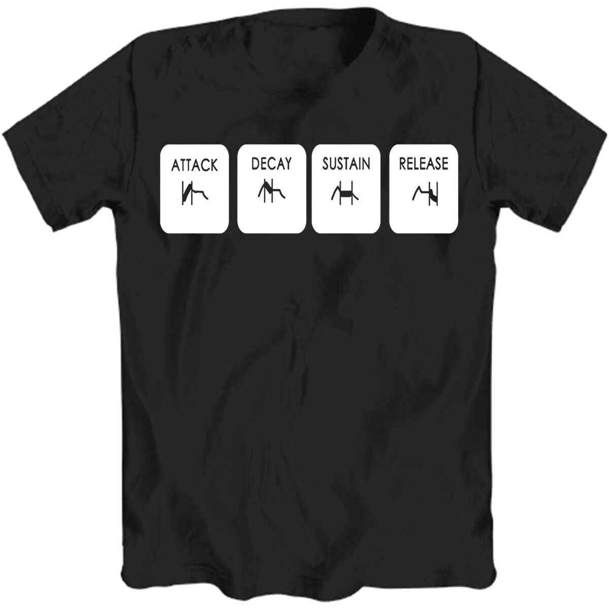 ADSR Black T-Shirt - Stylish and Comfortable Apparel ADSR Black T-Shirt - Stylish and Comfortable Apparel