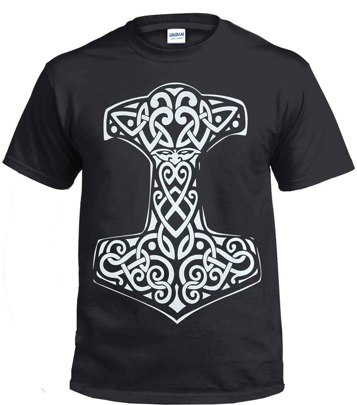 Viking Thor's Hammer T-Shirt - Men's Norse Mythology Graphic Tee Viking Thor's Hammer T-Shirt - Men's Norse Mythology Graphic Tee