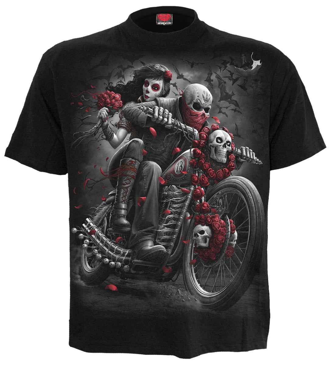 DOTD BIKERS T-SHIRT - Black Biker T-Shirt for Men DOTD BIKERS T-SHIRT - Black Biker T-Shirt for Men