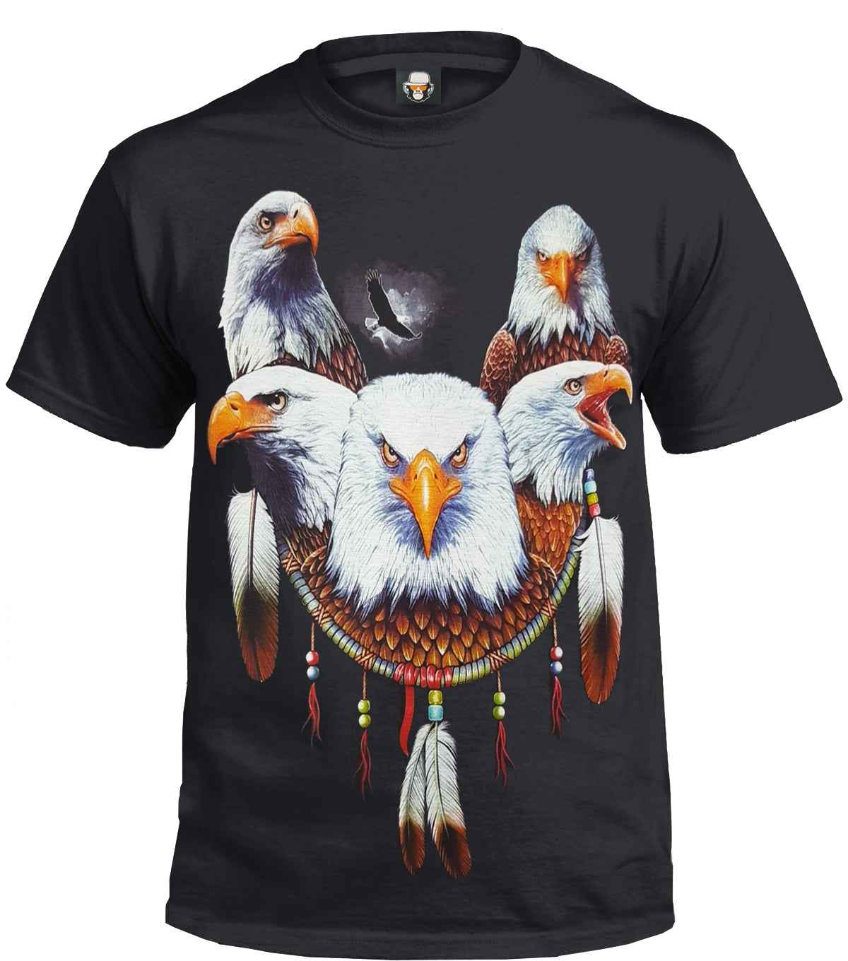 EAGLE EYE BLACK T-SHIRT - Sublimation Design for Ultimate Style EAGLE EYE BLACK T-SHIRT - Sublimation Design for Ultimate Style
