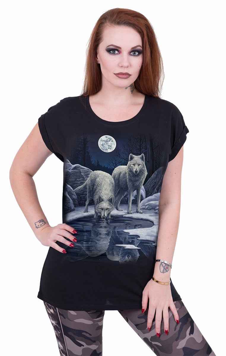 WARRIORS OF WINTER - Winter Loose Fit Tee with Turn Up Sleeves WARRIORS OF WINTER - Winter Loose Fit Tee with Turn Up Sleeves