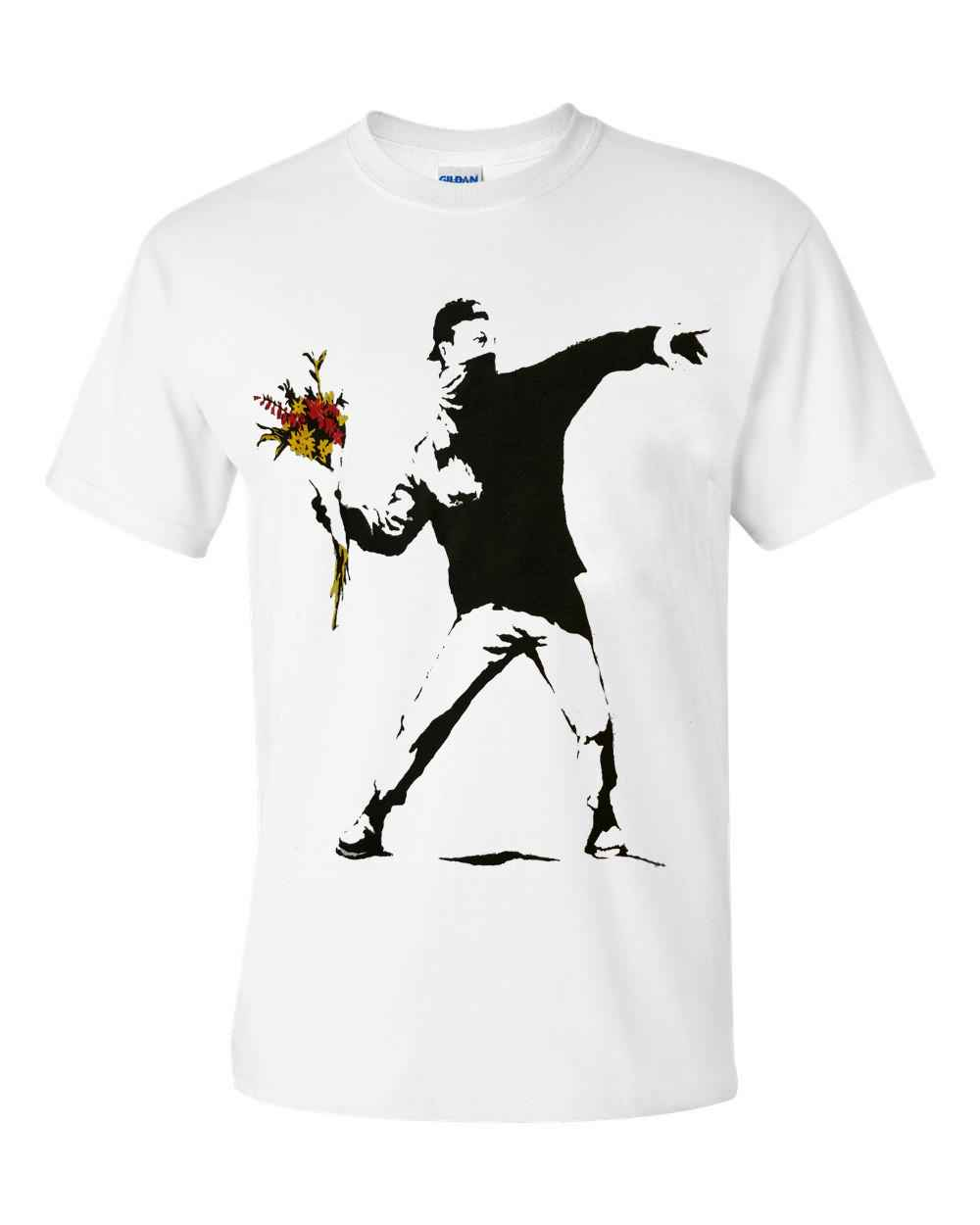 FLOWER THROWER T-SHIRT - WHITE T-SHIRT FLOWER THROWER T-SHIRT - WHITE T-SHIRT