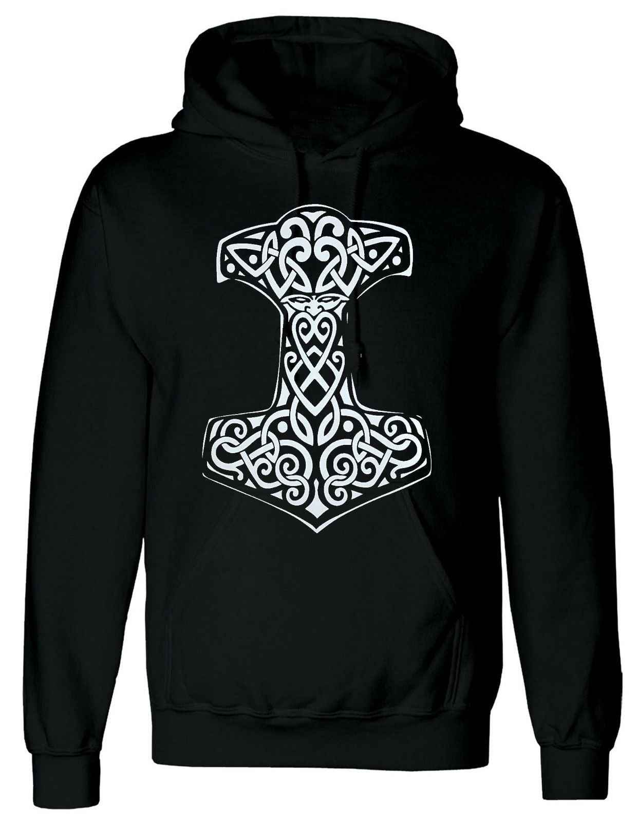 Viking Thor Black Hoodie - Stylish & Durable Design Viking Thor Black Hoodie - Stylish & Durable Design