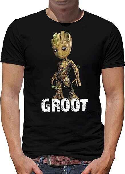 I AM GROOT T-SHIRT - Black Design for Fans I AM GROOT T-SHIRT - Black Design for Fans