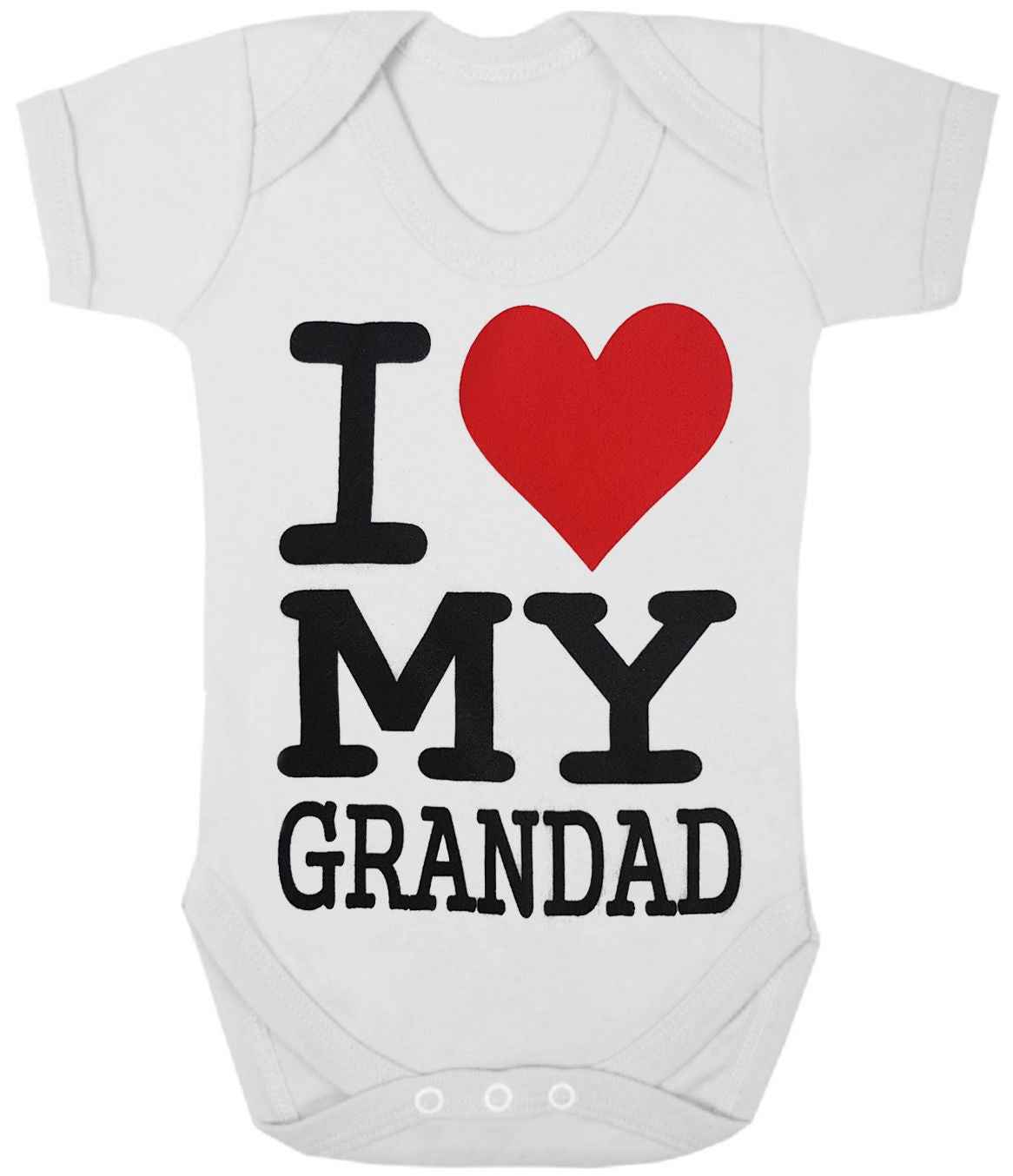 I LOVE MY GRANDAD BABY GROW - WHITE BABY GROWS I LOVE MY GRANDAD BABY GROW - WHITE BABY GROWS