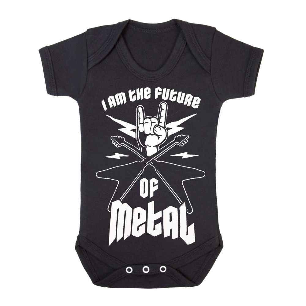 I M THE FUTURE OF METAL - BLACK BABY GROWS Metal Theme I M THE FUTURE OF METAL - BLACK BABY GROWS Metal Theme