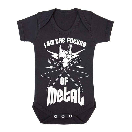 I M THE FUTURE OF METAL - BLACK BABY GROWS Metal Theme I M THE FUTURE OF METAL - BLACK BABY GROWS Metal Theme