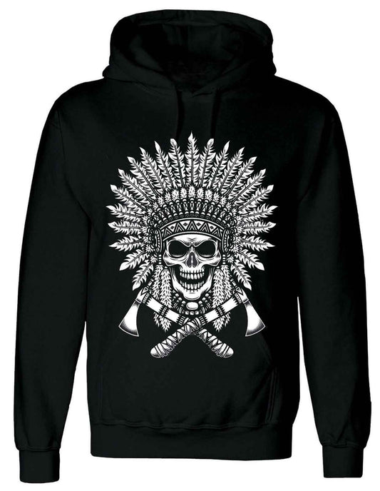 TRIBAL NATIVE AMERICAN TATTOO MEN'S BLACK HOODY - Native American Tattoo Hoodie TRIBAL NATIVE AMERICAN TATTOO MEN'S BLACK HOODY - Native American Tattoo Hoodie