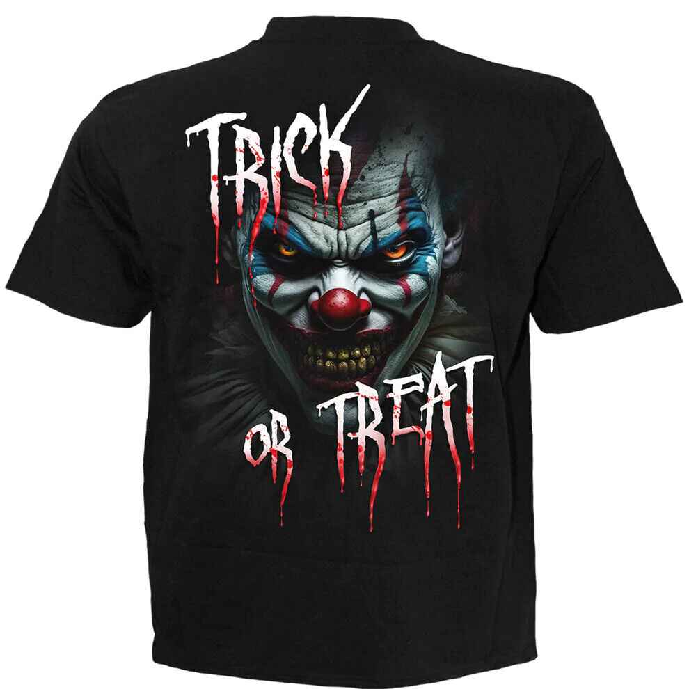 TRICK OR TREAT Halloween T-Shirt Black TRICK OR TREAT Halloween T-Shirt Black