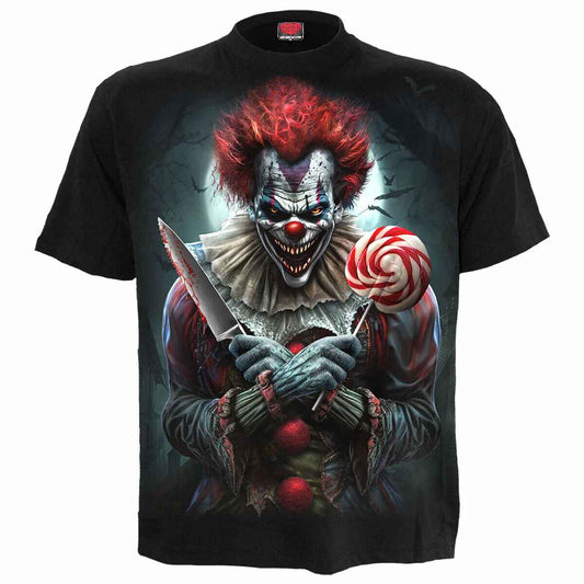 TRICK OR TREAT Halloween T-Shirt Black TRICK OR TREAT Halloween T-Shirt Black