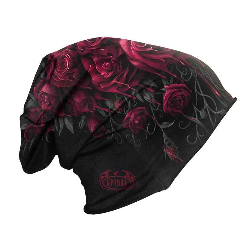 BLOOD ROSE COTTON BEANIES - Stylish Black Beanies for All Occasions BLOOD ROSE COTTON BEANIES - Stylish Black Beanies for All Occasions