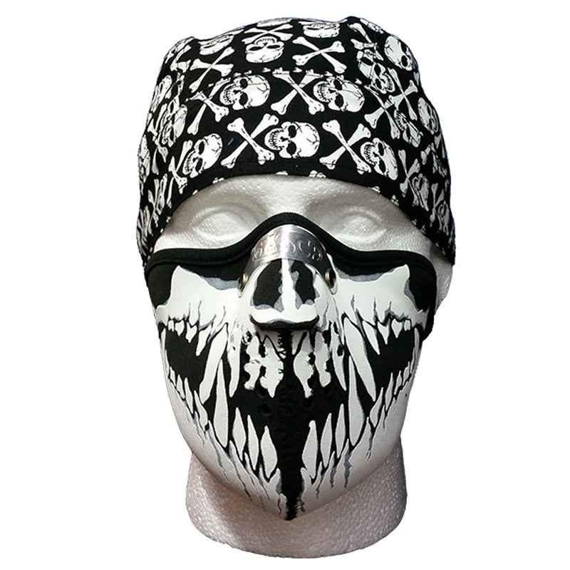 Vamp Skull Mask - Half Nose Clip Face Mask Vamp Skull Mask - Half Nose Clip Face Mask