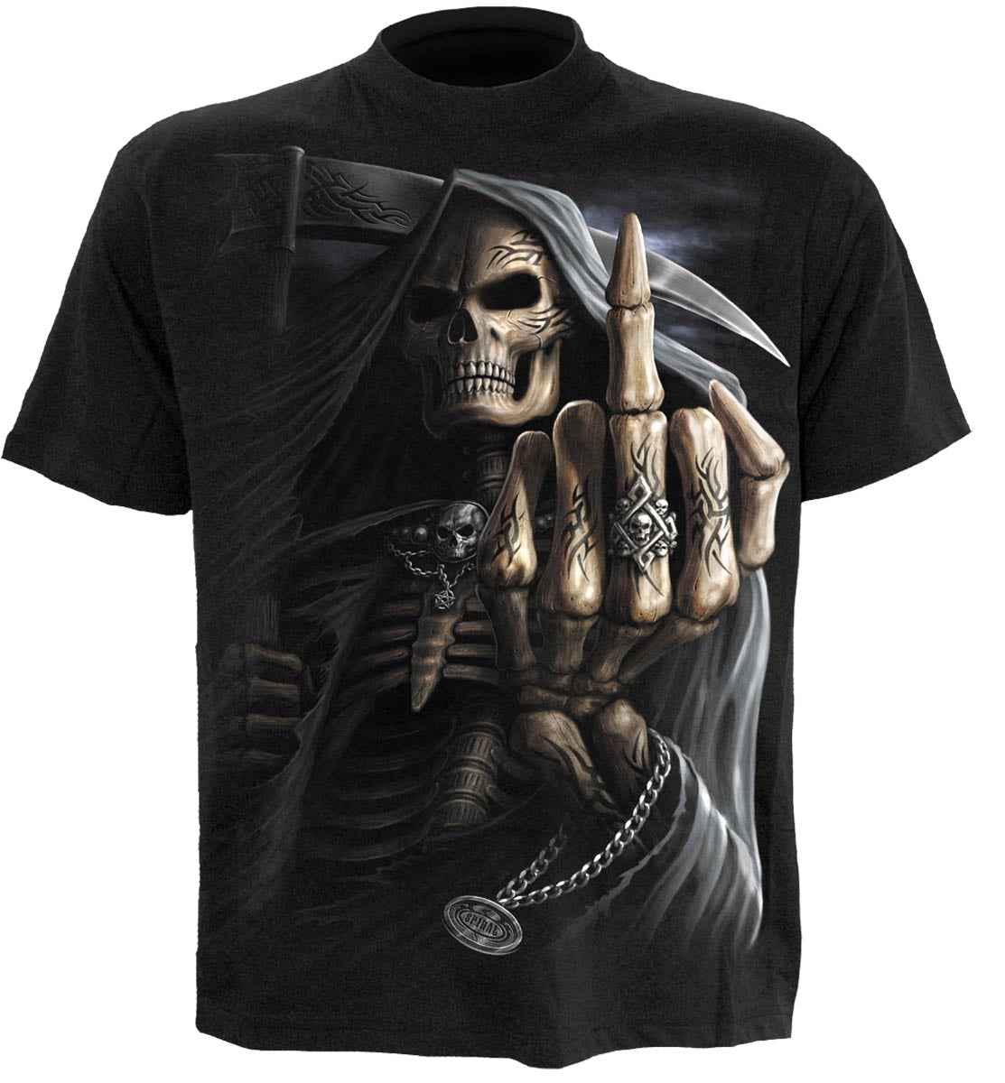 BONE FINGER BLACK T-SHIRT - Stylish Graphic Tee for Unique Fashion BONE FINGER BLACK T-SHIRT - Stylish Graphic Tee for Unique Fashion