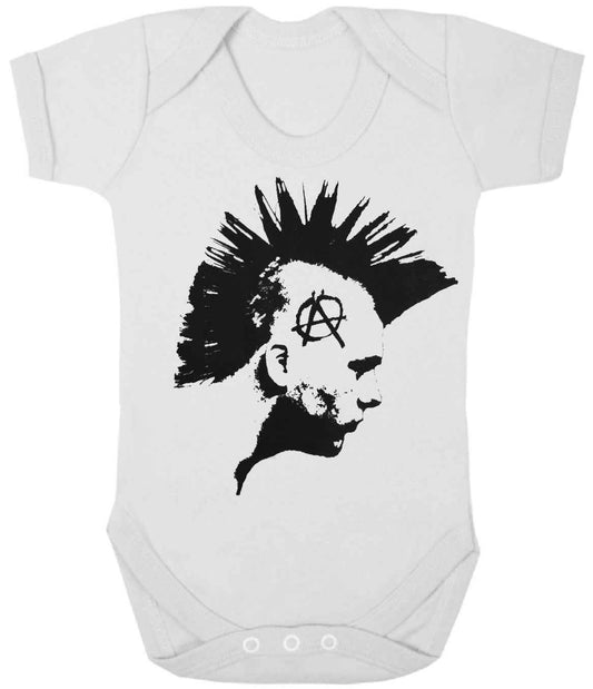 PUNK HEAD - WHITE PUNK HEAD BABY GROWS PUNK HEAD - WHITE PUNK HEAD BABY GROWS