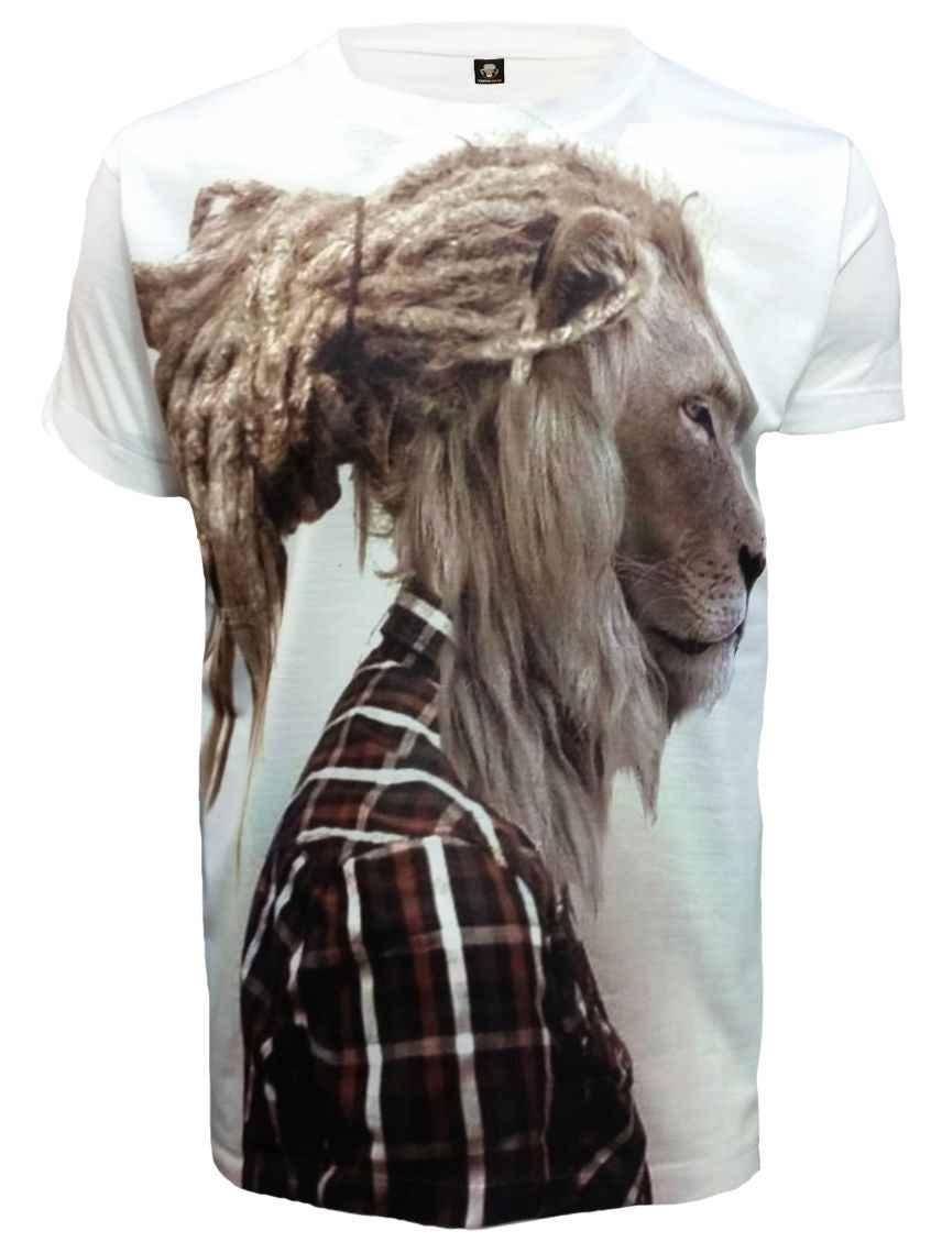 RAGA LION White Sublimation T-Shirt RAGA LION White Sublimation T-Shirt