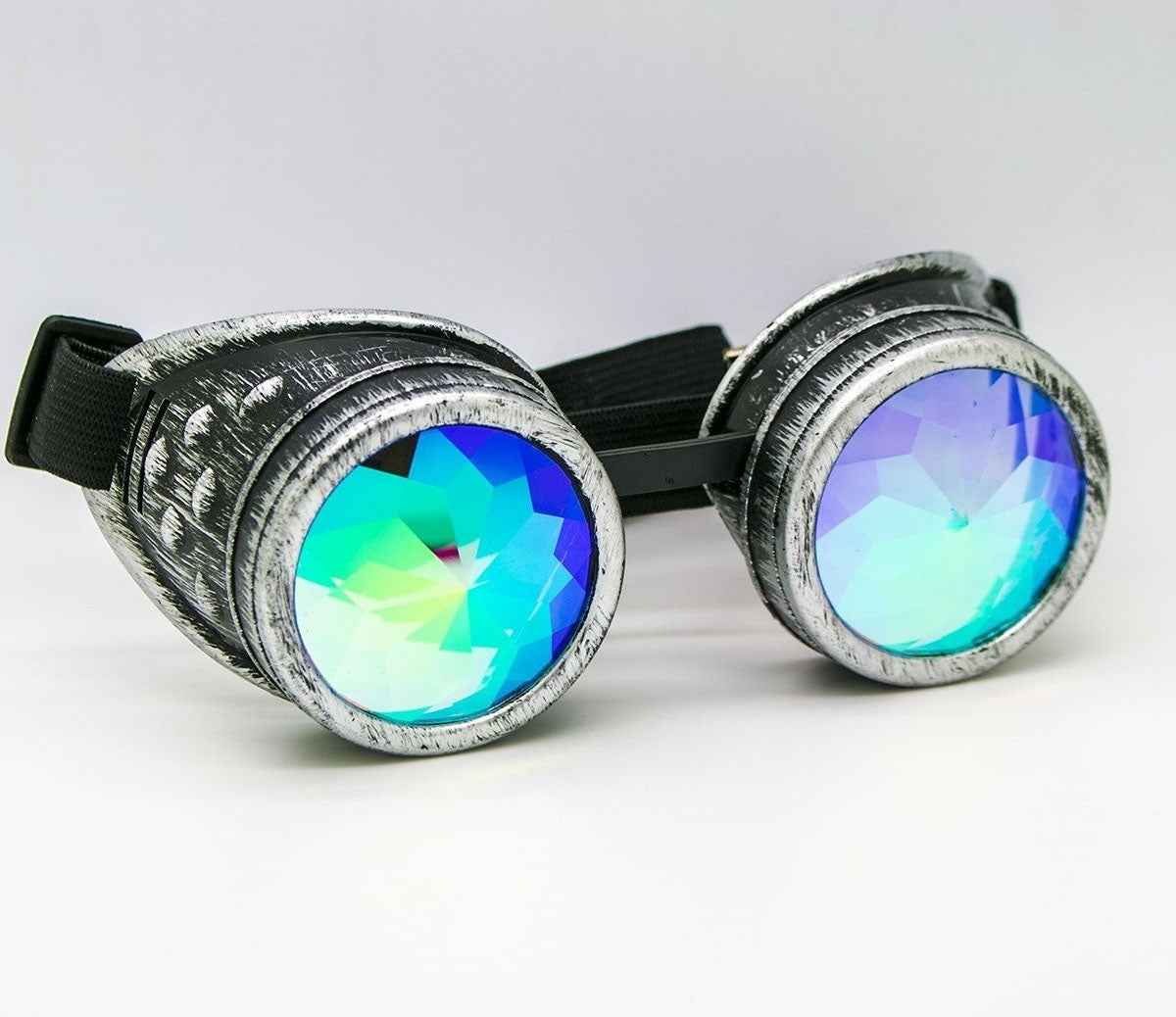 KALEIDOSCOPE WELDING GOGGLES - BRUSHED SILVER for Ultimate Protection KALEIDOSCOPE WELDING GOGGLES - BRUSHED SILVER for Ultimate Protection