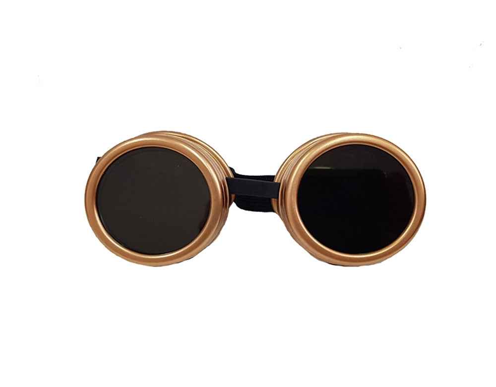 STEAM PUNK WELDING GOGGLES - RETRO GOLD BLACK LENS - Stylish Steampunk Welding Goggles STEAM PUNK WELDING GOGGLES - RETRO GOLD BLACK LENS - Stylish Steampunk Welding Goggles