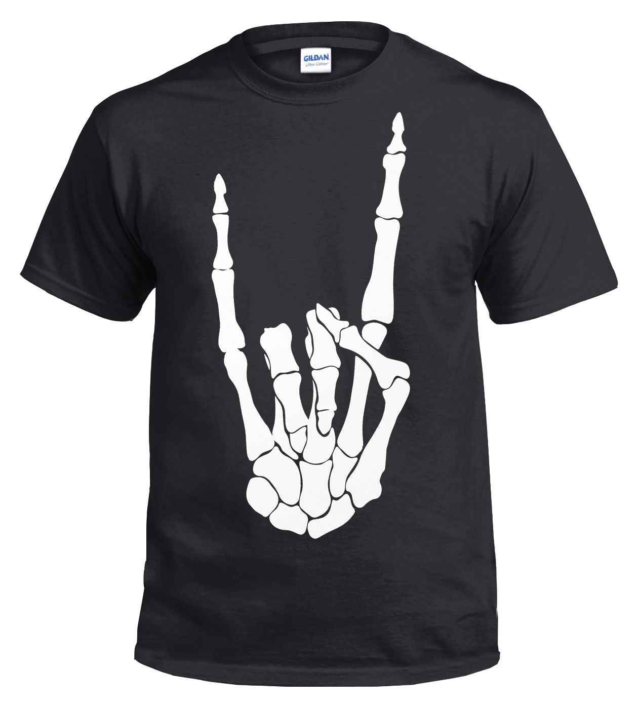 ROCK HAND BLACK T-SHIRT - Stylish Graphic Tee for Music Lovers ROCK HAND BLACK T-SHIRT - Stylish Graphic Tee for Music Lovers
