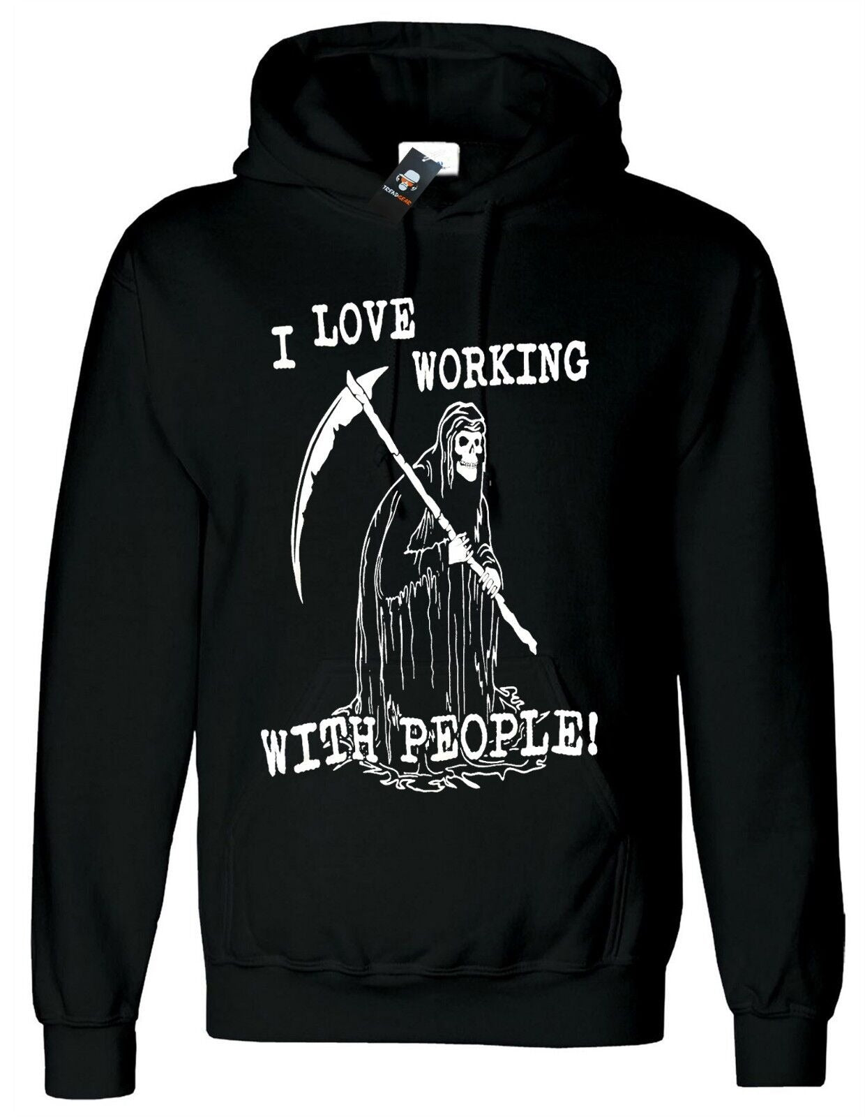 I LOVE WORKING Hoody For Men's