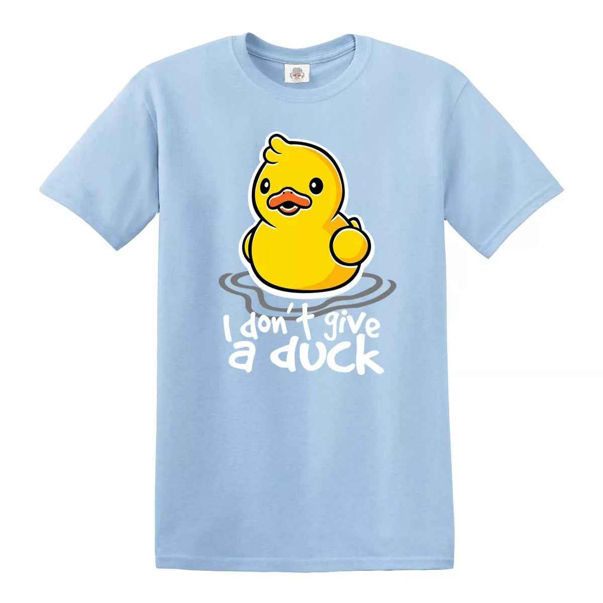 I Don't Give A Duck Funny Duck T-Shirt for Men SKY BLUE T-SHIRT I Don't Give A Duck Funny Duck T-Shirt for Men