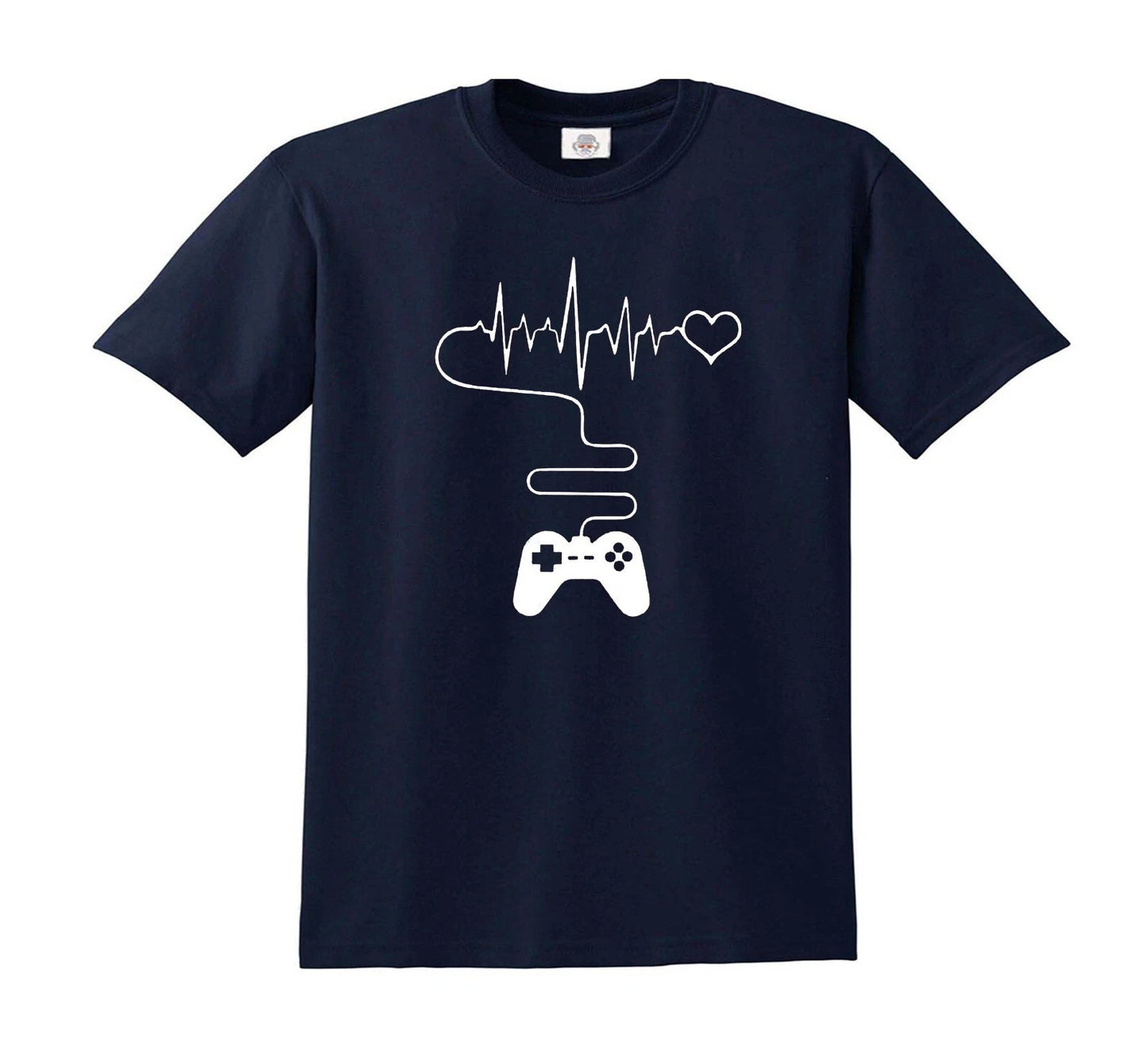 VIDEO GAME THEMED PRINTED | KID'S T-SHIRT NAVY T-SHIRT WHITE PRINT VIDEO GAME THEMED PRINTED | KID'S T-SHIRT