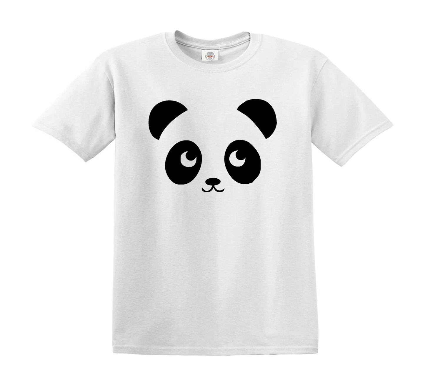 CUTE PANDA KIDS BIRTHDAY GIFT | KID'S T-SHIRT WHITE T-SHIRT BLACK PRINT CUTE PANDA KIDS BIRTHDAY GIFT | KID'S T-SHIRT