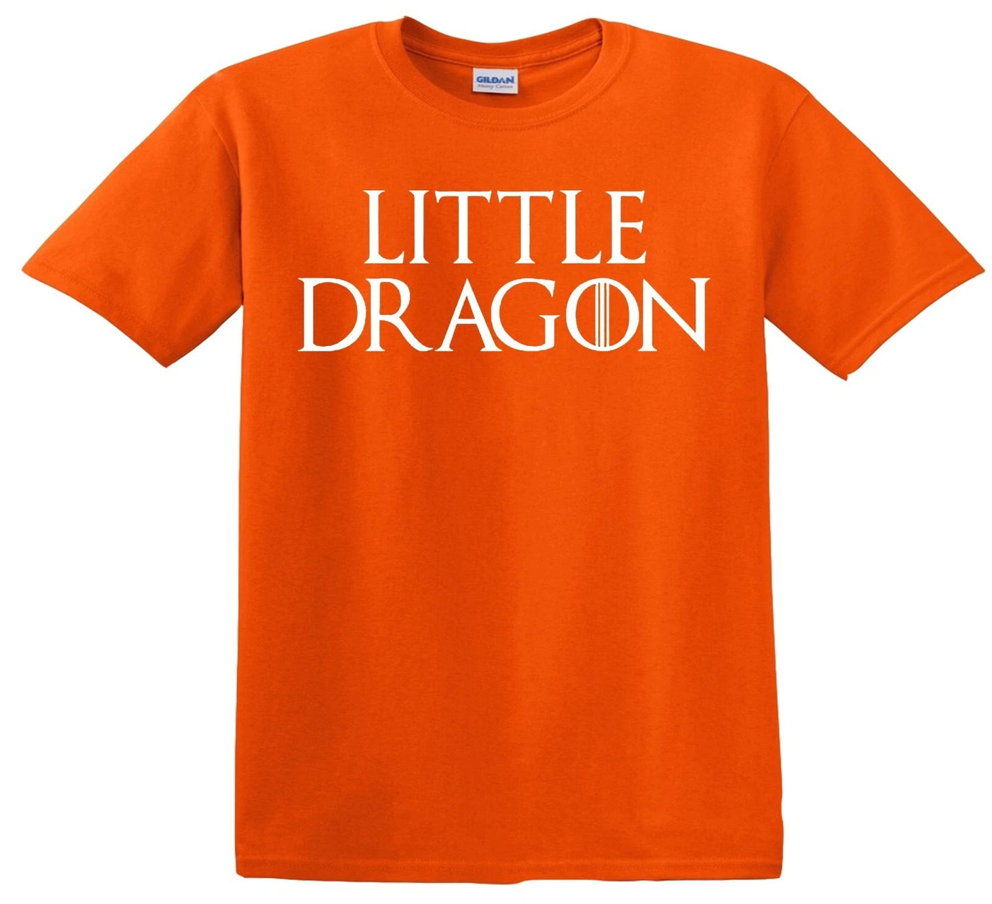 Little Dragon COOL SLOGAN | KID'S T-SHIRT ORANGE T-SHIRT WHITE PRINT Little Dragon COOL SLOGAN | KID'S T-SHIRT