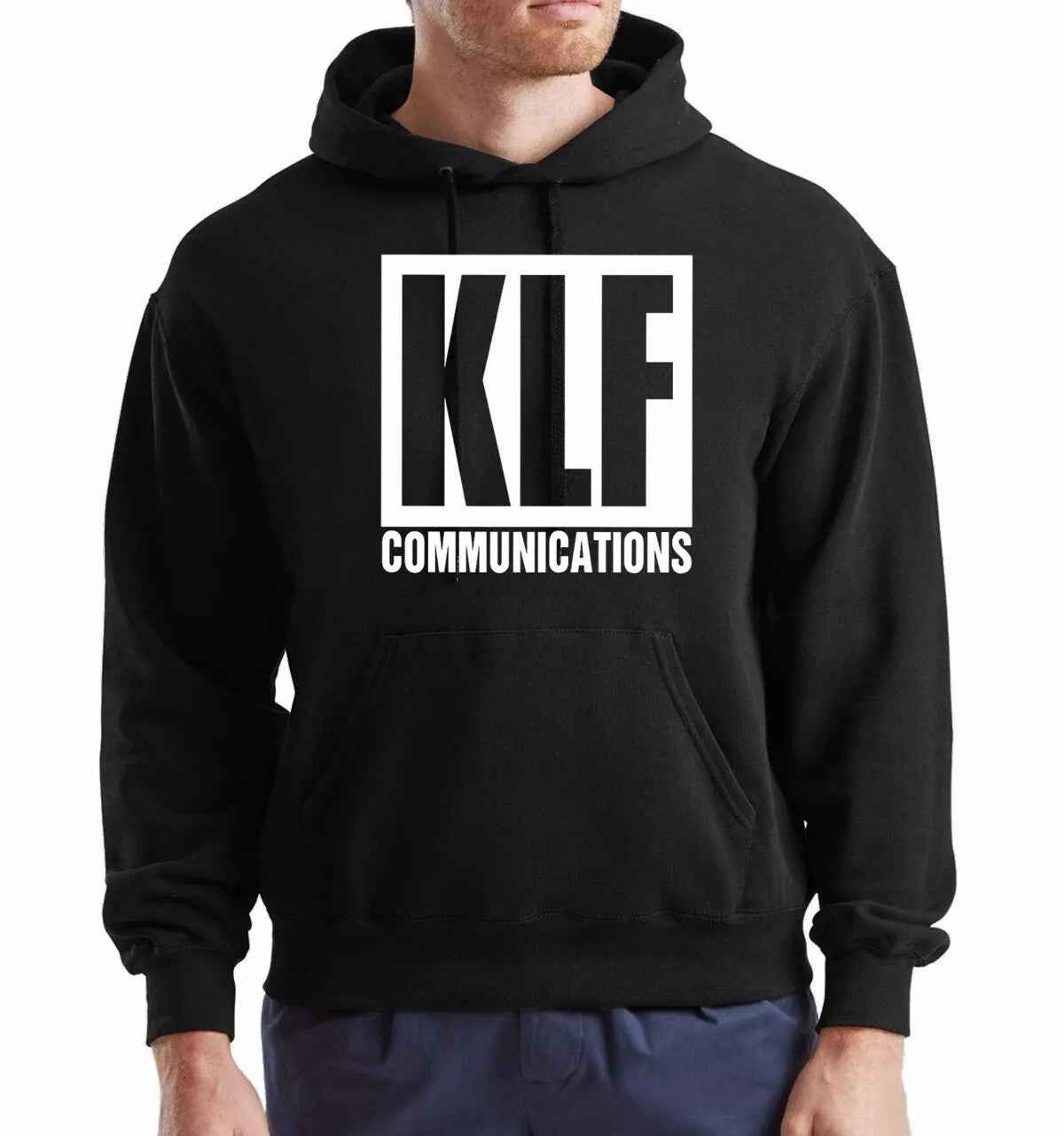 KLF Communications 90s Retro Hoodie Sweatshirt for Men KLF Communications 90s Retro Hoodie Sweatshirt for Men