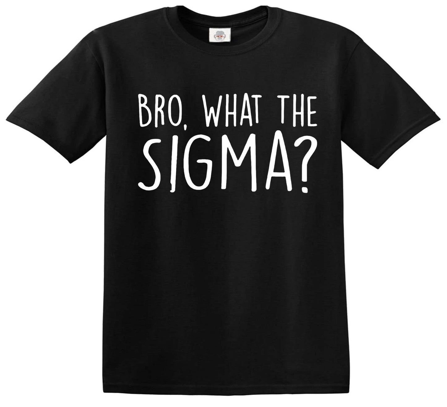 YOUNG BOY BRO WHAT THE SIGMA | KID'S T-SHIRT BLACK T-SHIRT WHITE PRINT YOUNG BOY BRO WHAT THE SIGMA | KID'S T-SHIRT