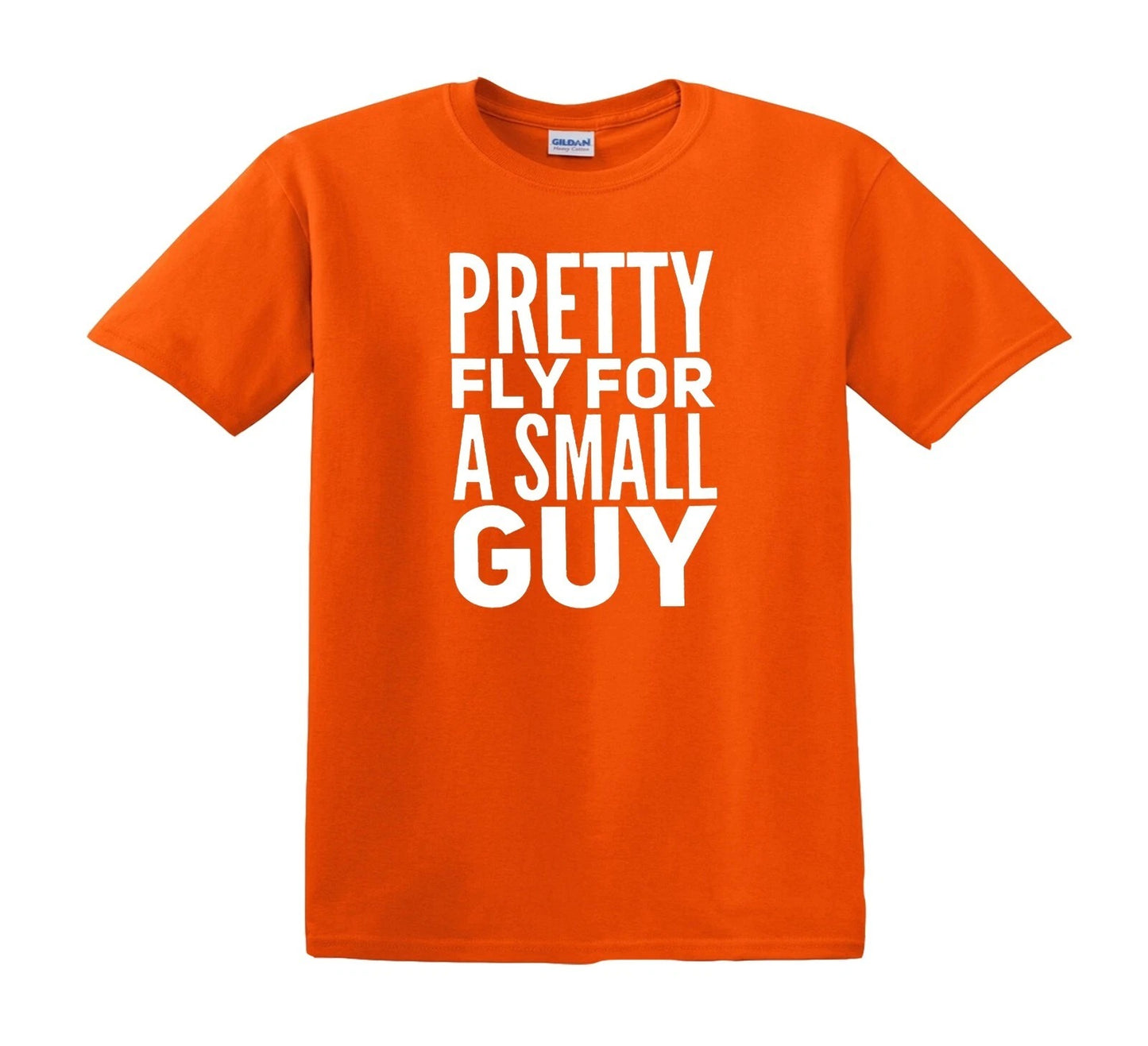 PRETTY FLY FOR A SMALL GUY | KID'S T-SHIRT ORANGE T-SHIRT WHITE PRINT PRETTY FLY FOR A SMALL GUY | KID'S T-SHIRT