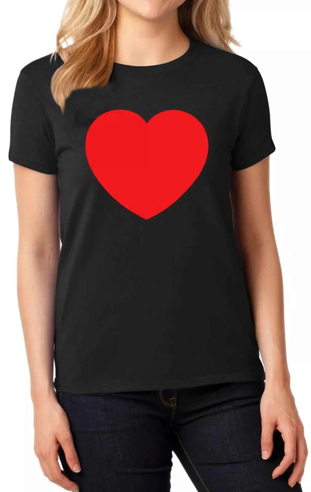 Big Red Heart Valentine's Day T-Shirt for Ladies - Perfect Gift Tee for Lovers Big Red Heart Valentine's Day T-Shirt for Ladies - Perfect Gift Tee for Lovers