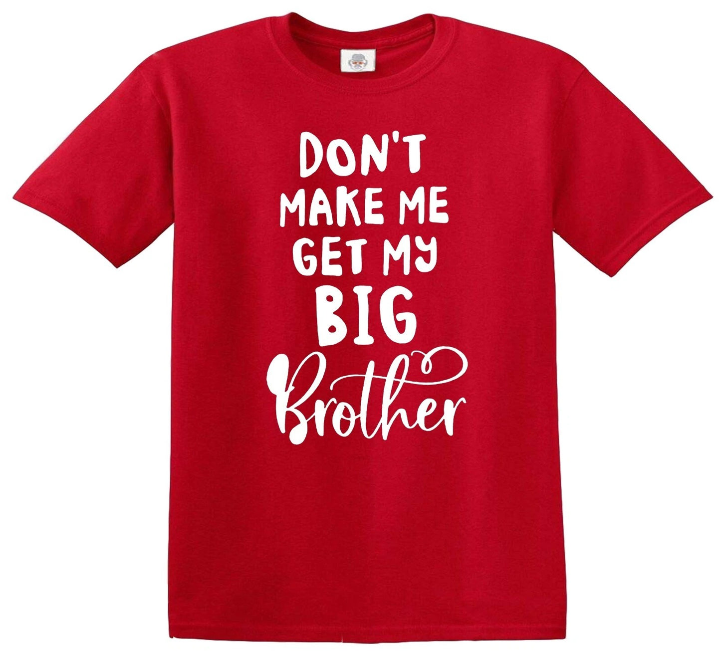 DON'T MAKE ME Casual Simple | KID'S T-SHIRT RED T-SHIRT WHITE PRINT DON'T MAKE ME Casual Simple | KID'S T-SHIRT