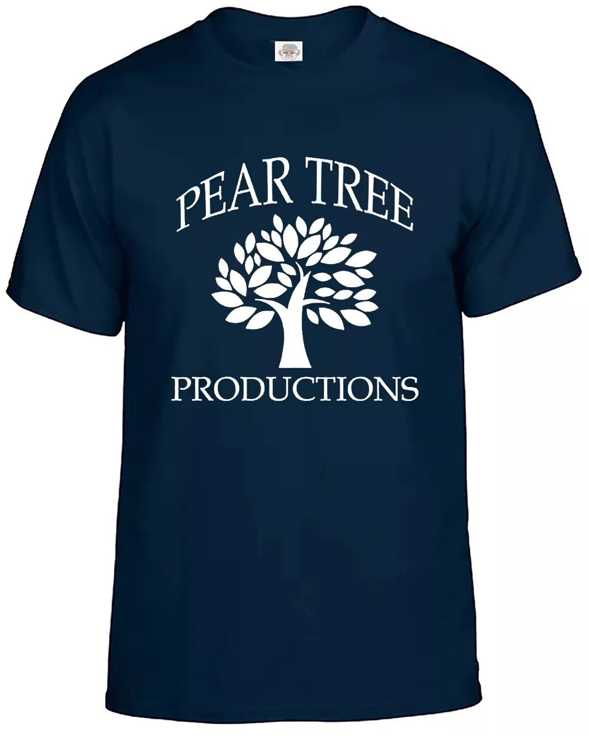 Pear Tree Productions Men's T-Shirt NAVY T-SHIRT WHITE PRINT Pear Tree Productions Men's T-Shirt