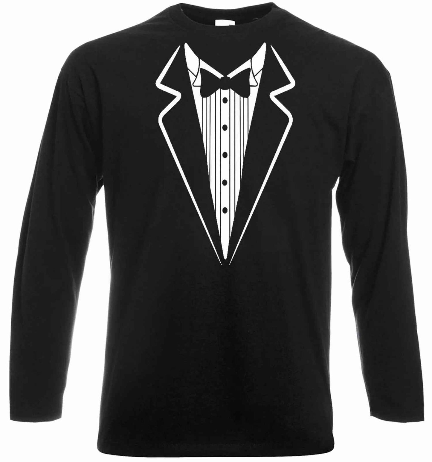 New Tuxedo Tie T-Shirt for Men Long Sleeve New Tuxedo Tie T-Shirt for Men Long Sleeve