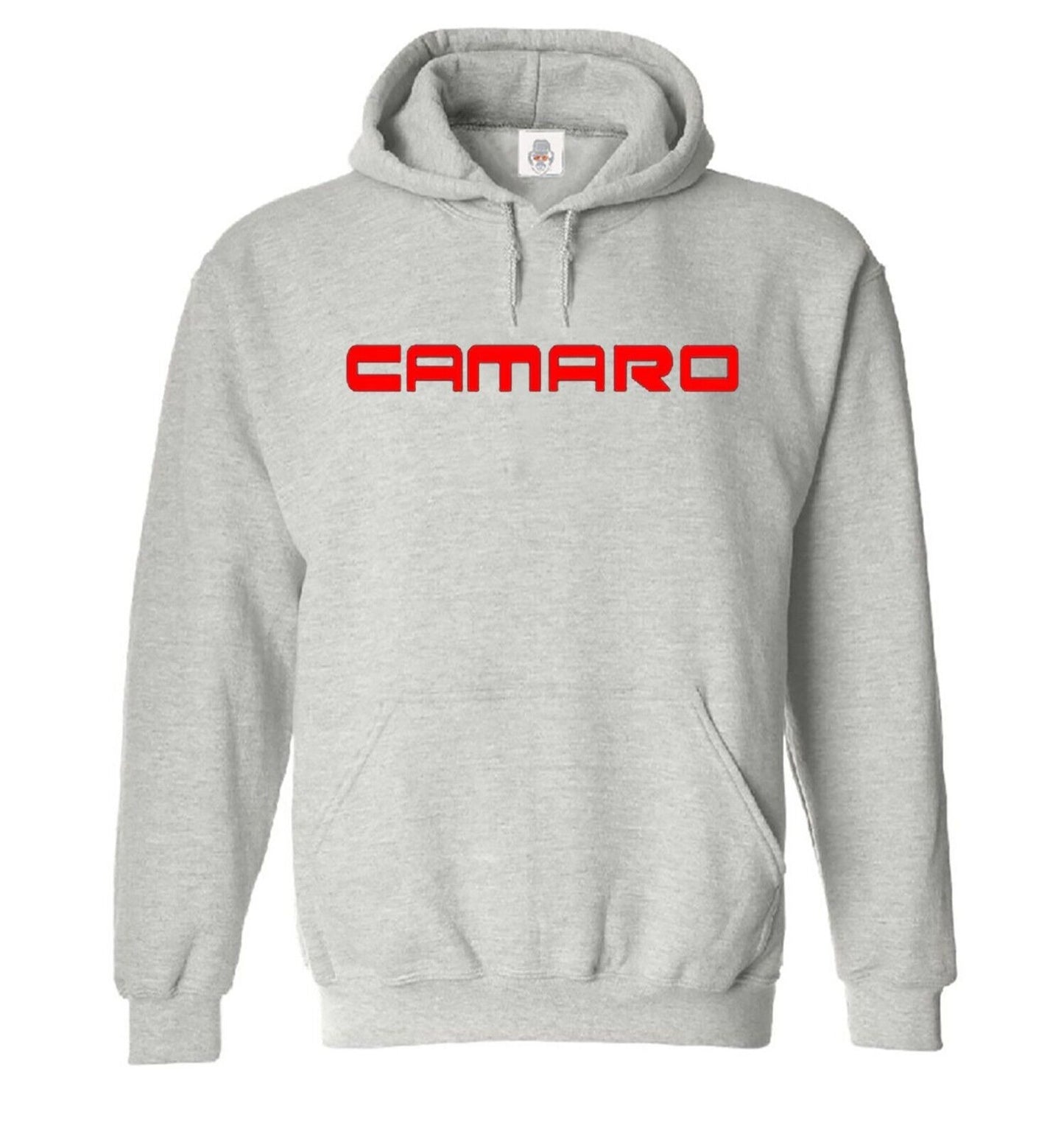Camaro Hoody Sweatshirt Herren Hood Mens SPORT GREY HOODY RED PRINT Camaro Hoody Sweatshirt Herren Hood Mens