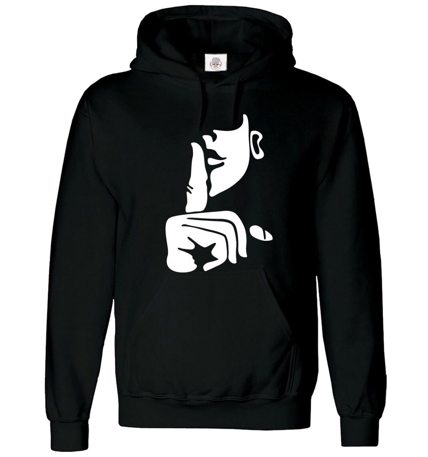 Shhh Keep Silent Be Quiet Mens Hoody Shhh Keep Silent Be Quiet Mens Hoody